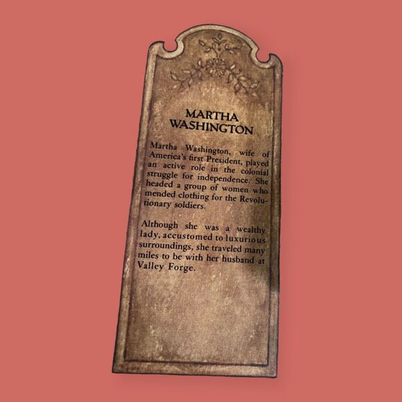 👵🏻 VTG 19796 MARTHA WASHINGTON BICENTENNIAL COLLECTIBLE DOLL HALLMARK 6.5" - Picture 12 of 12